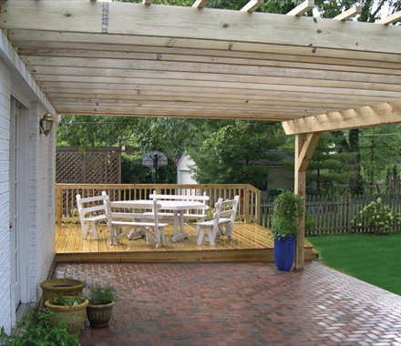 Brick Patio & Deck